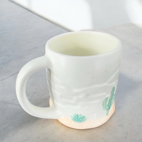 Otagiri Southwest Mug Cup Curtis Swann Embossed Sculpted Pueblo Home Single Mug - Picture 2 of 11